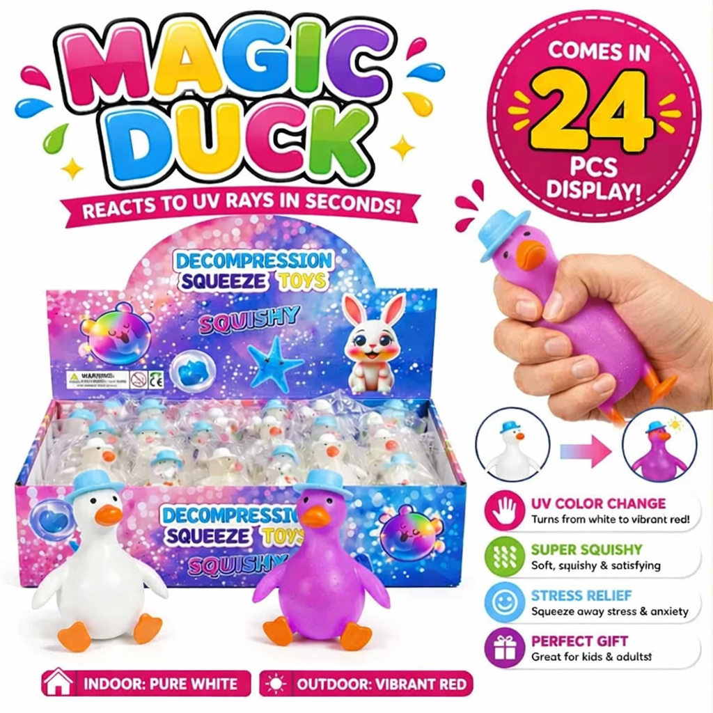 Magic Duck – UV Color-Changing Squishy