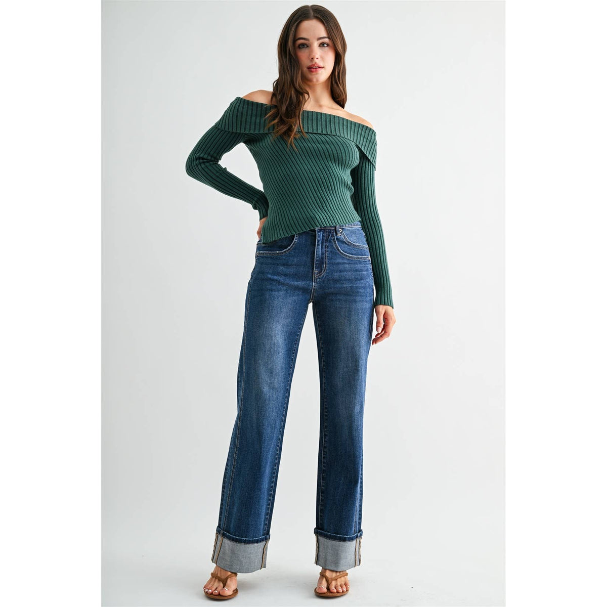 Annabelle Cuffed Denim