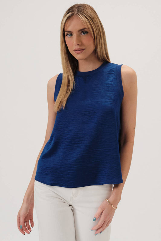 Royal Blue Satin Tank