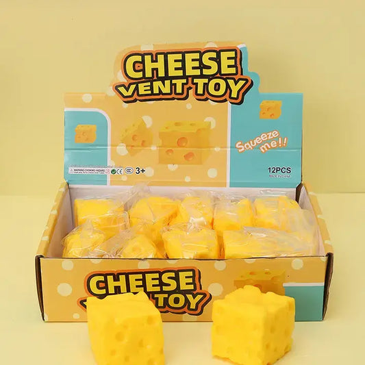 Mini Cheese Cube Squishy