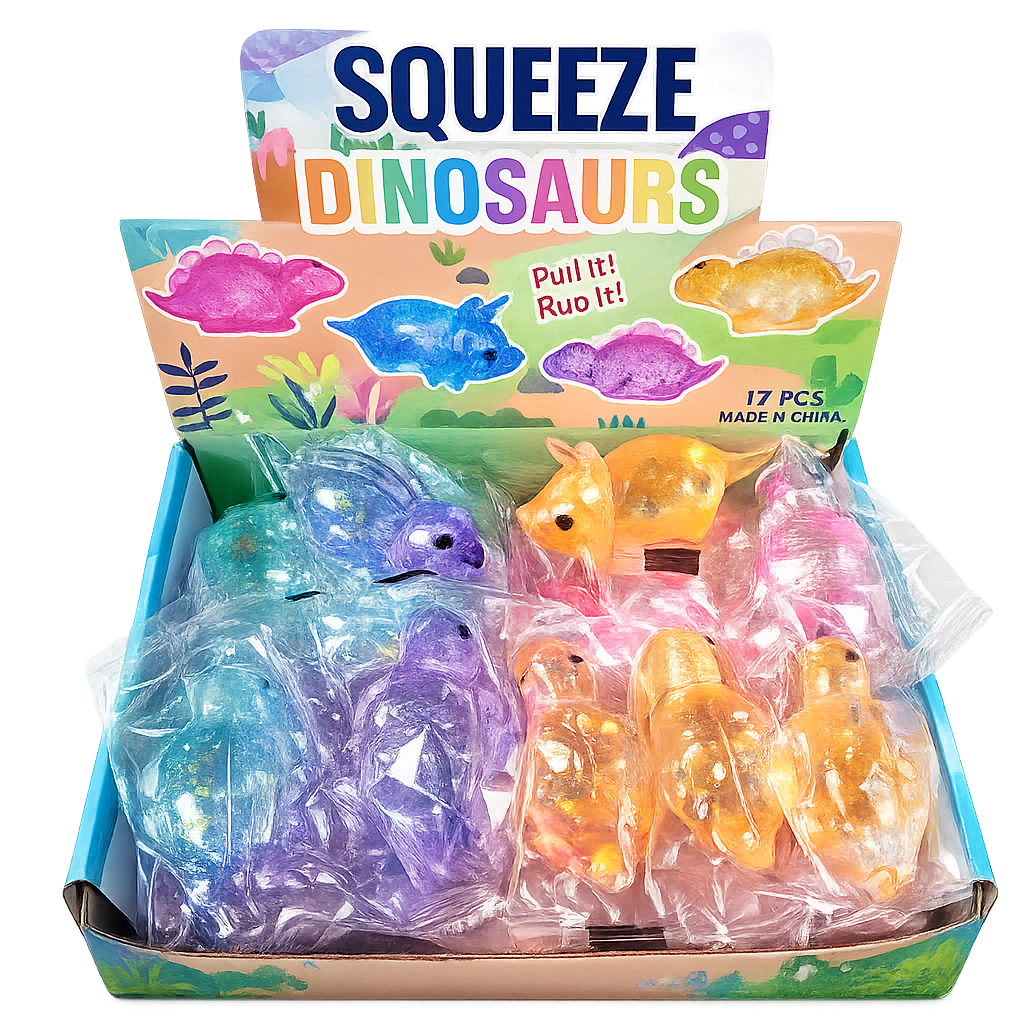 Glitter Dinosaur Squishy