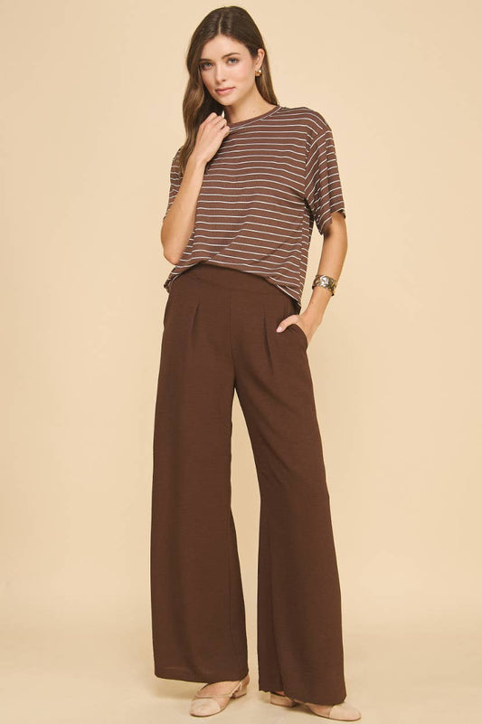 Brown Flowy Pants
