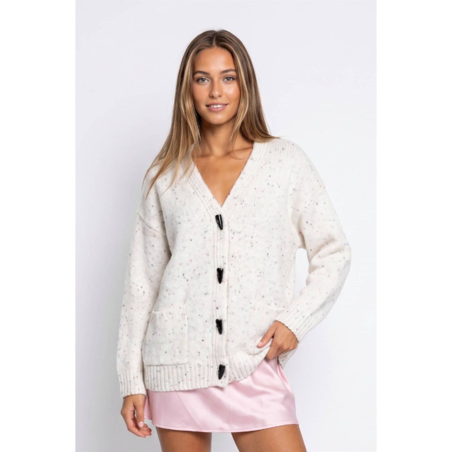 Oatmeal Confetti Cardigan
