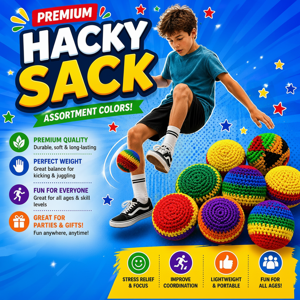 Premium Hacky Sack – Crochet Footbag