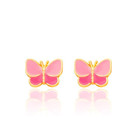 Lil J's Sweet Pink Butterfly Earrings