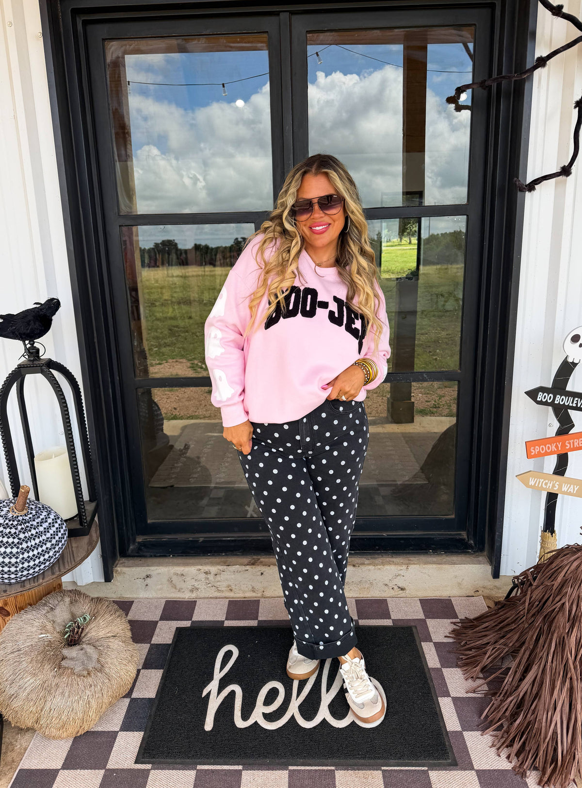 Polka Dot Denim
