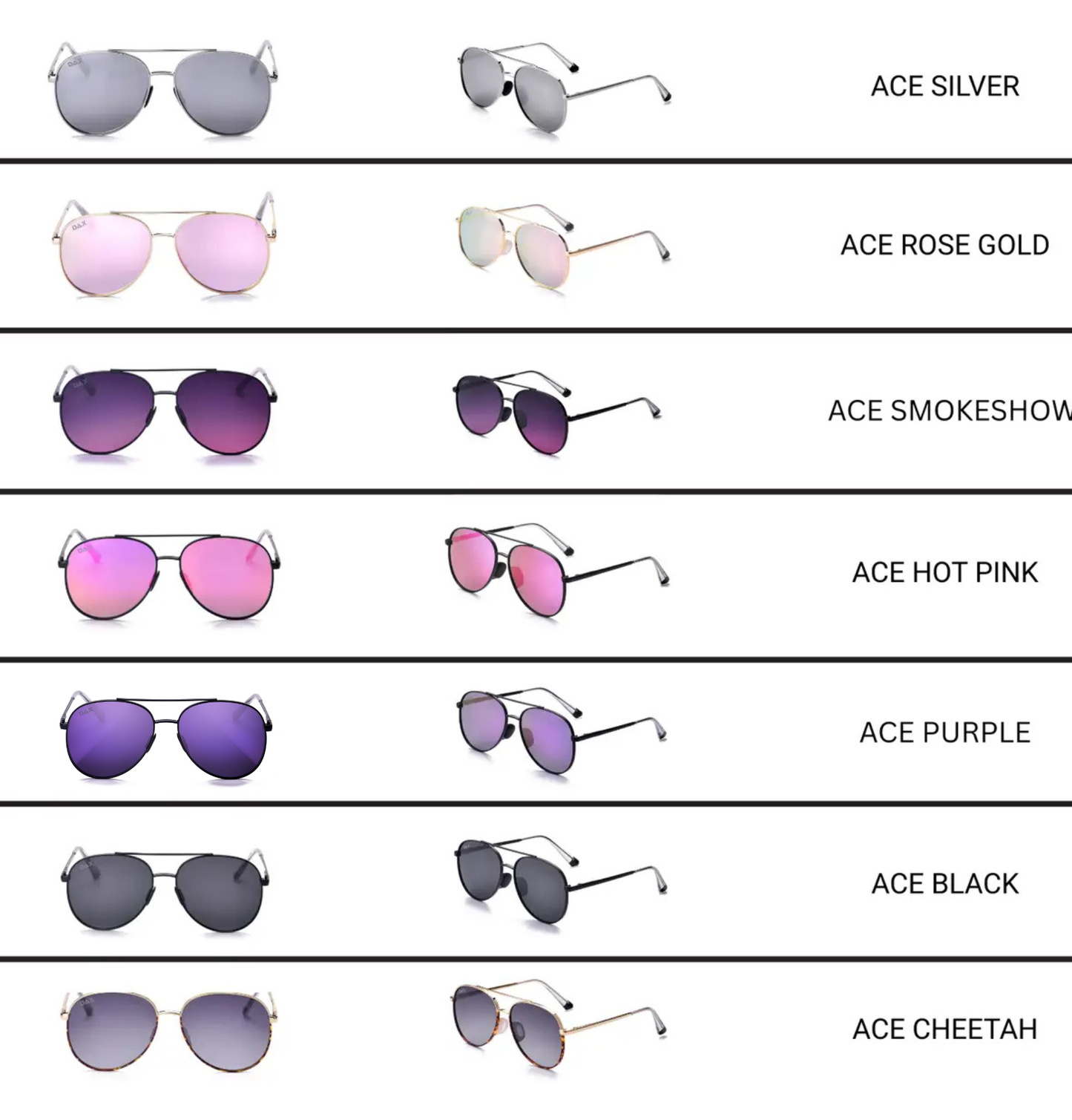 DAX Unisex Aviators: Hot Pink