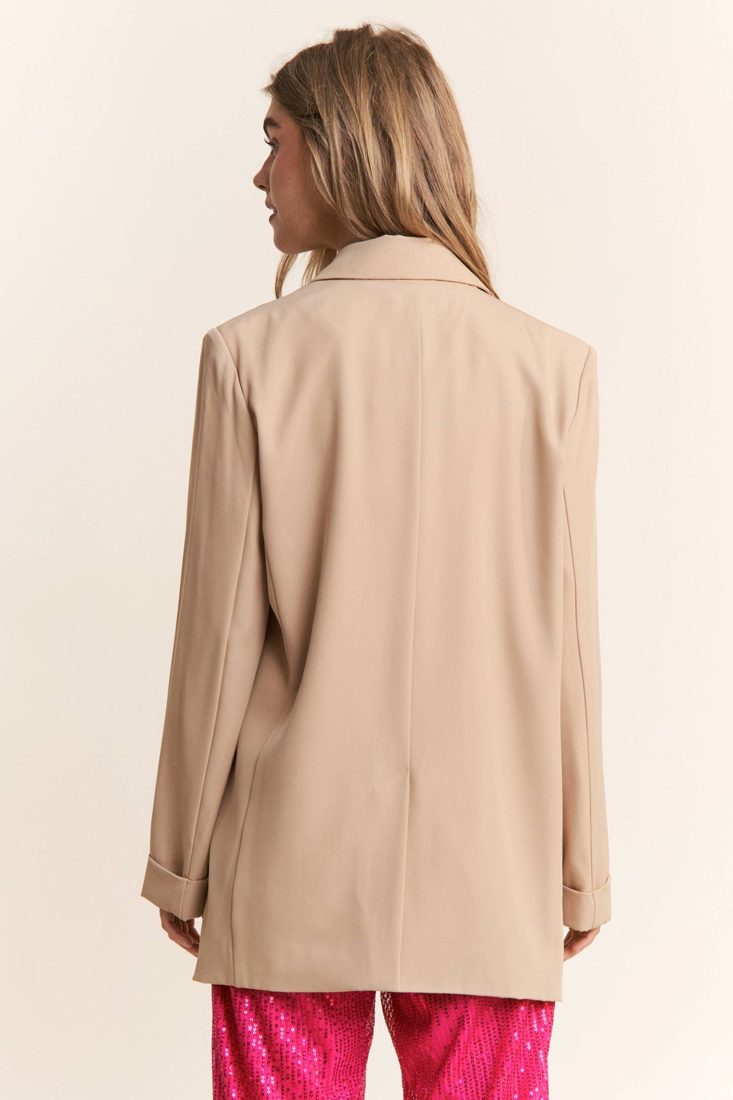 Taupe Button Down Blazer