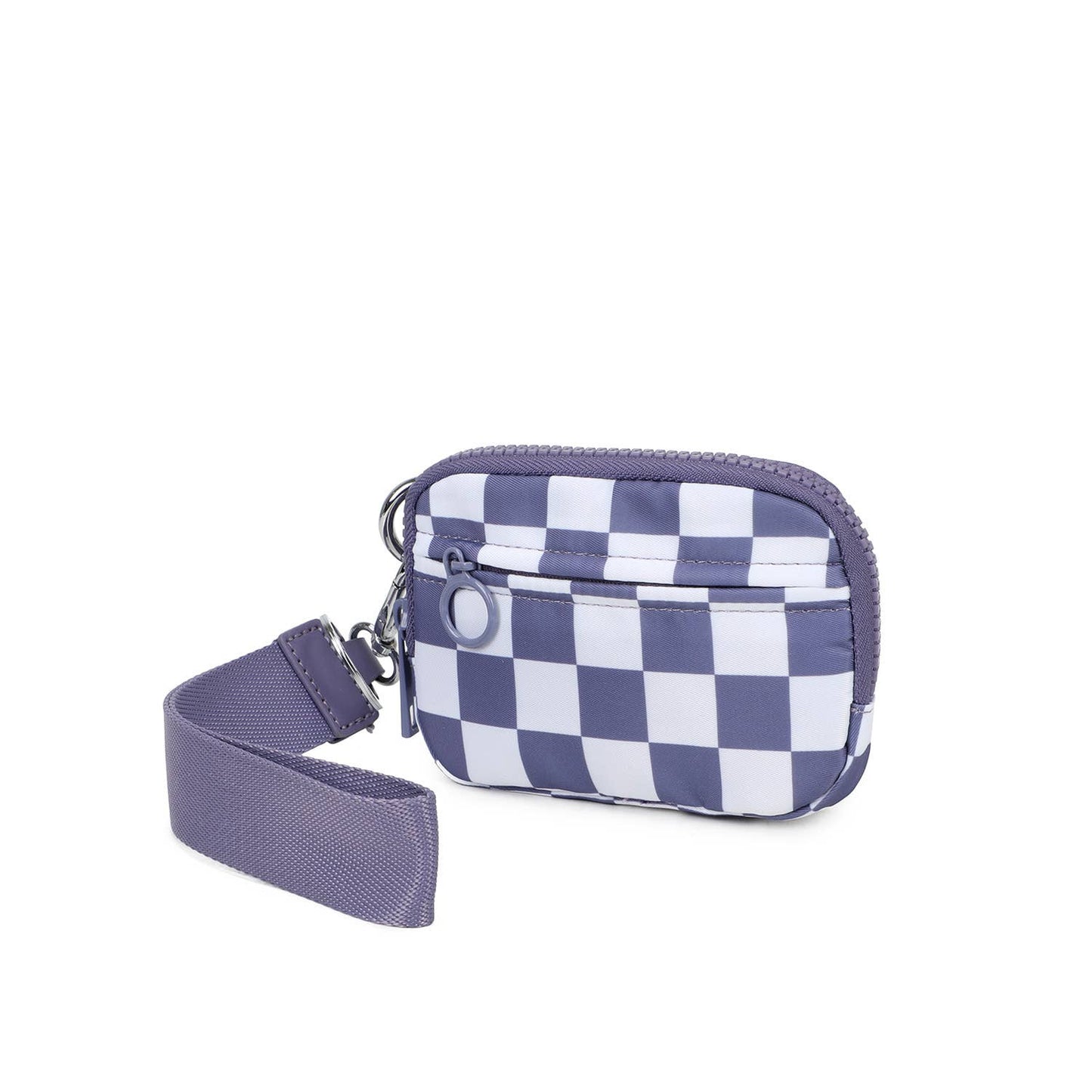 The Kenley Wristlet: Hot Pink Checker