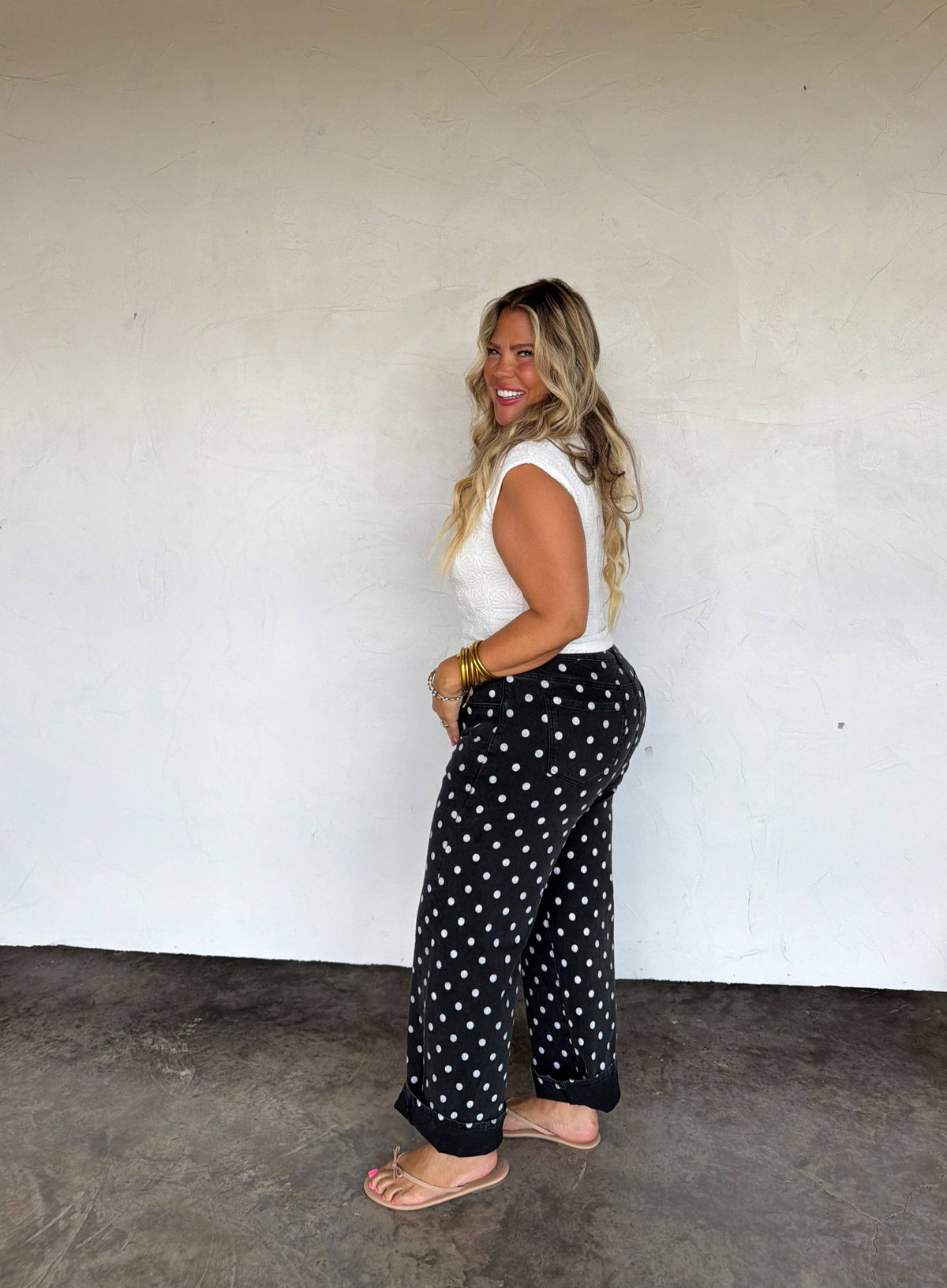 Polka Dot Denim