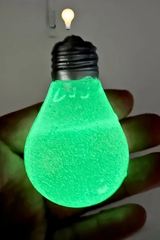 Glow in the Dark Light Bulb Squishy
