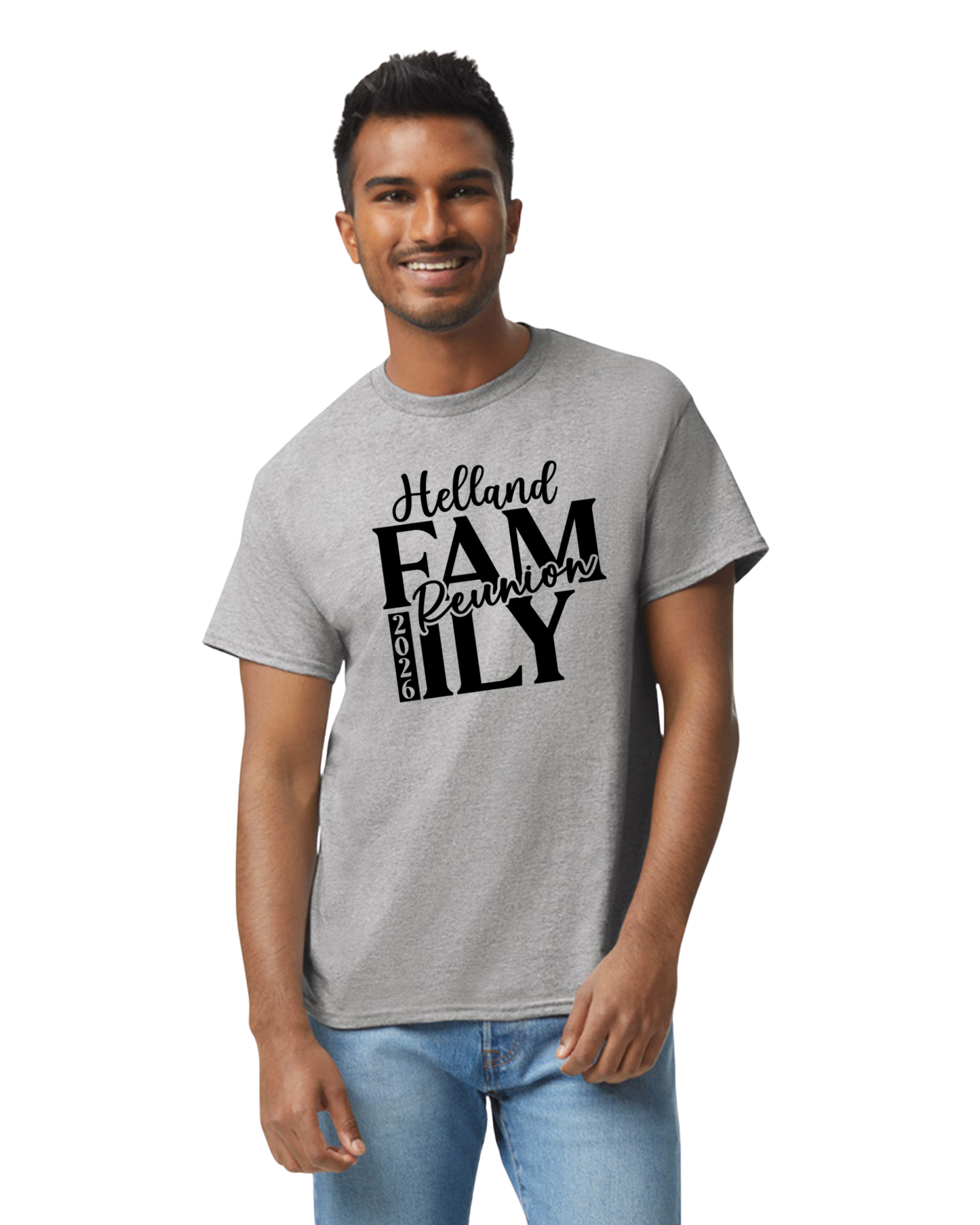 Helland Reunion Tee (Blue or Gray)
