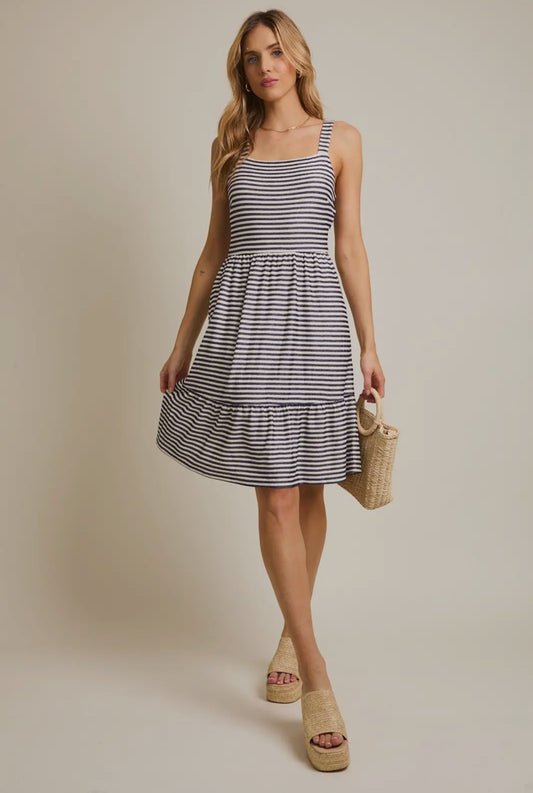 Navy Stripe Dress