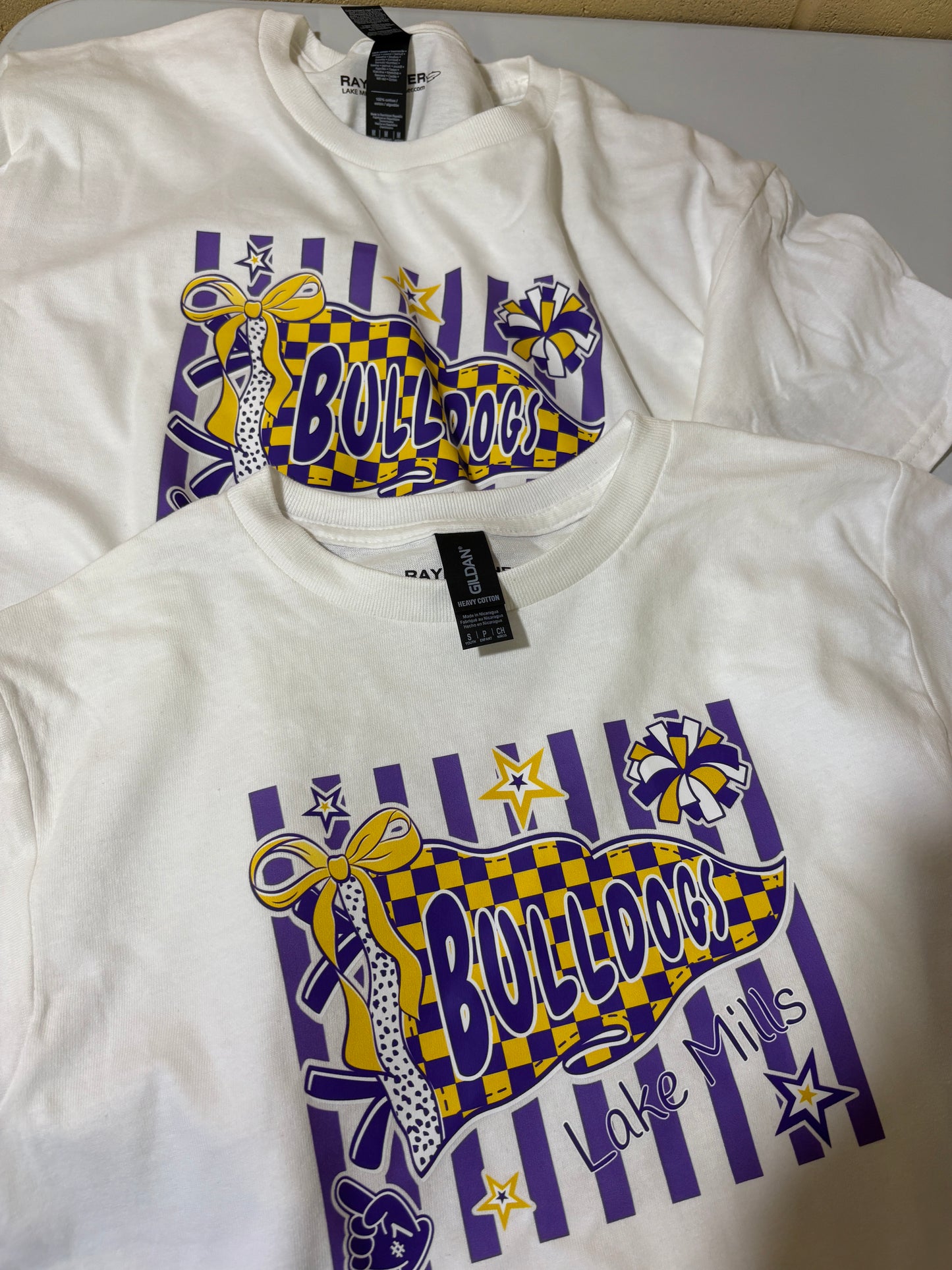 Bulldog Pride pennant youth and toddler tee