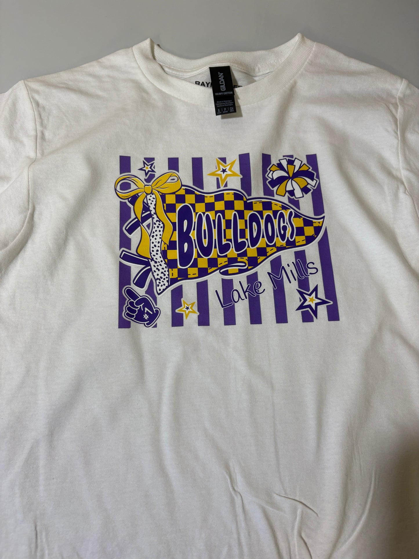 Bulldog Pride pennant youth and toddler tee