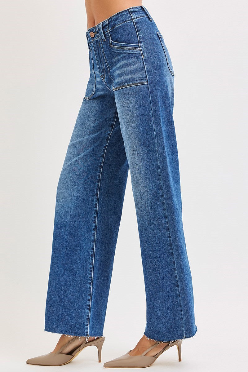 Risen Slouchy Wide Leg Jeans