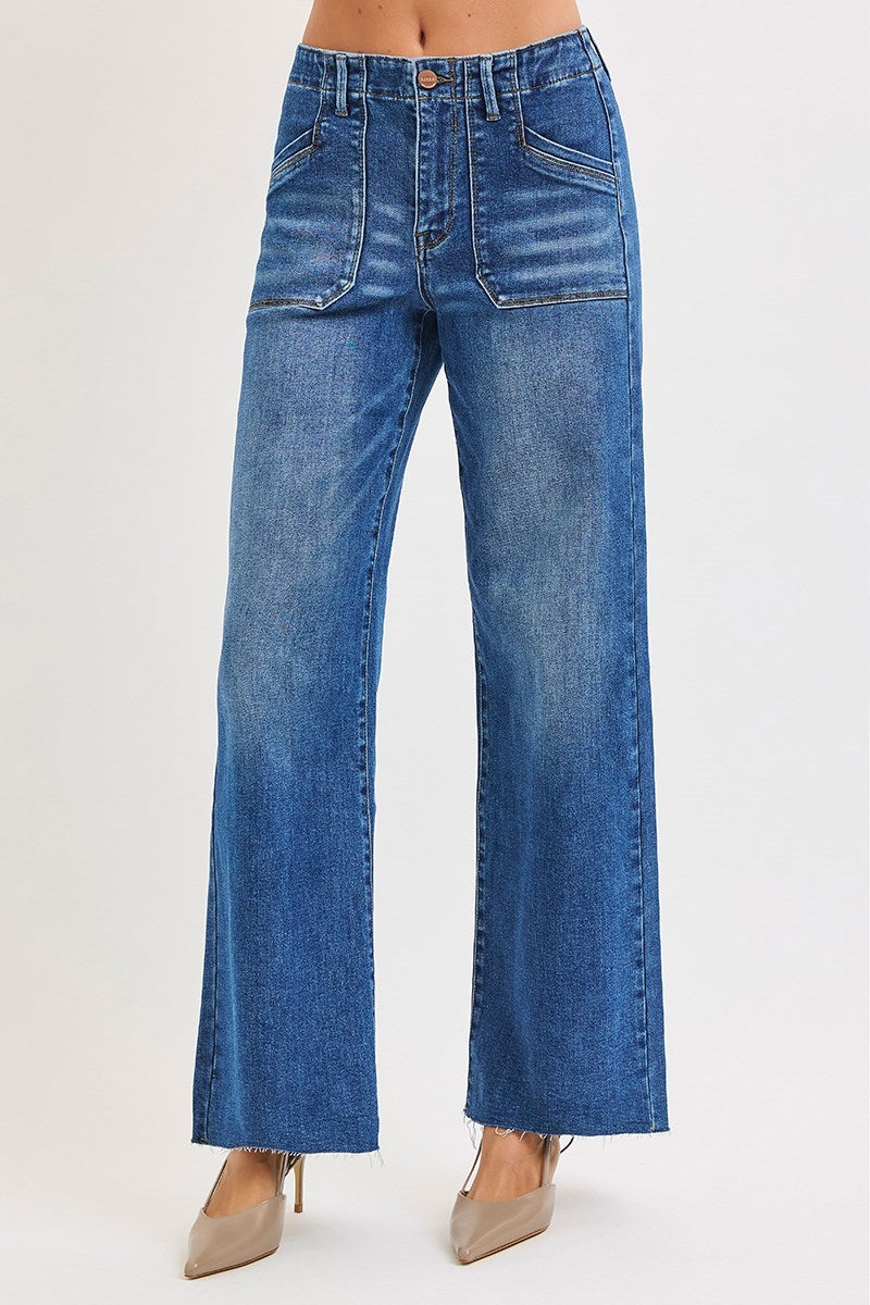 Risen Slouchy Wide Leg Jeans