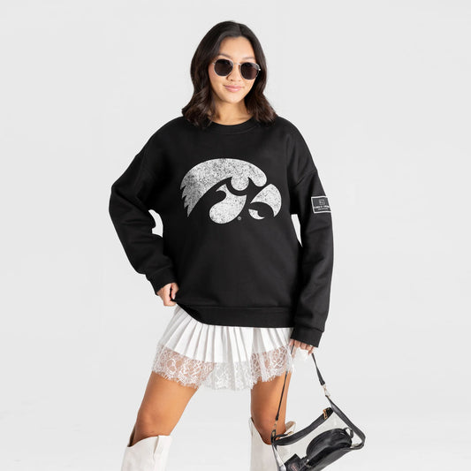 Iowa Hawkeyes Drop Shoulder Crew