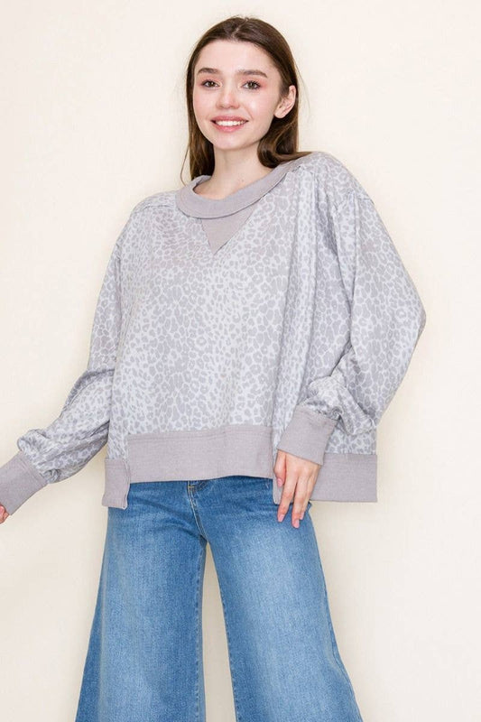 Curvy Leopard Print Knit
