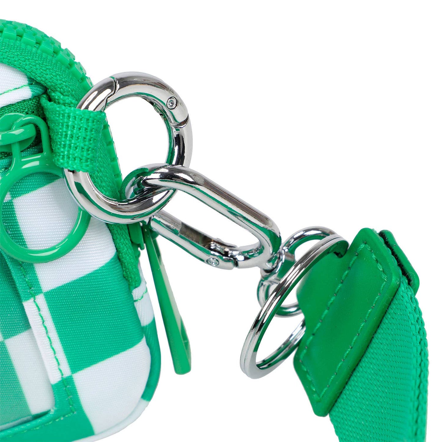 The Kenley Wristlet: Bean Green Checker
