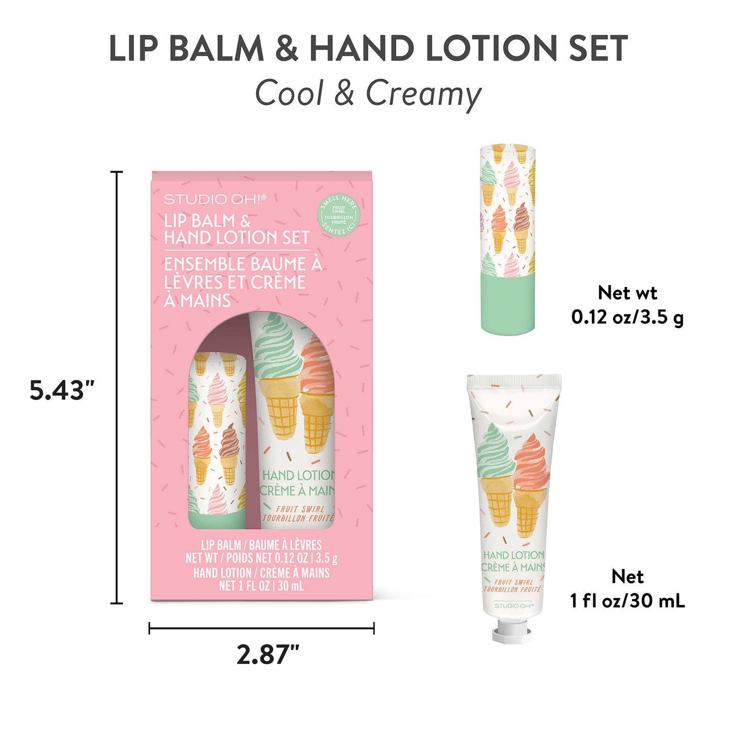Cool & Creamy Lip Balm & Hand Lotion Set