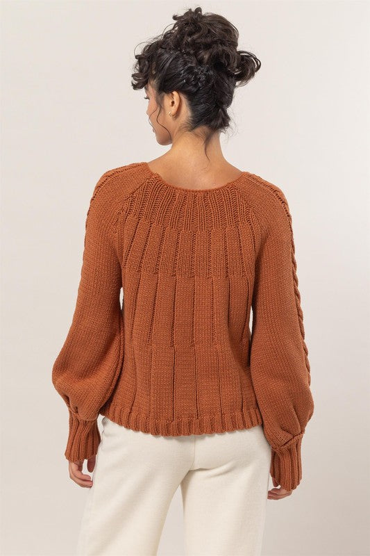 Chocolate Knit Sweater