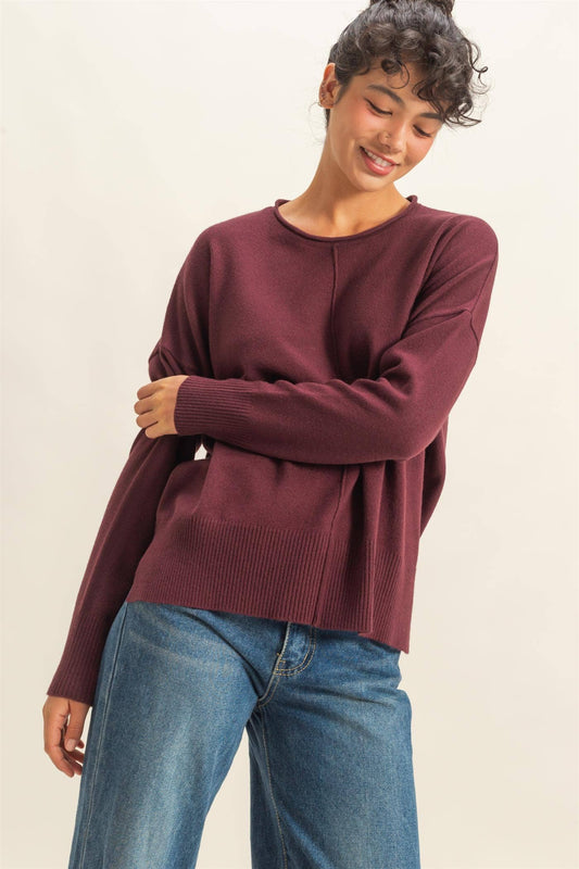 Dark Cherry Sweater
