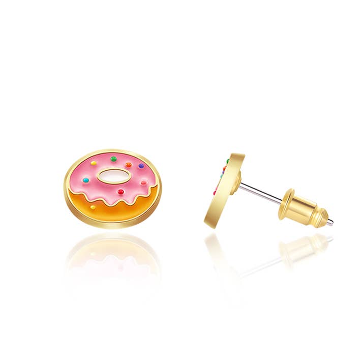Lil J's Very Berry Donut Earrings