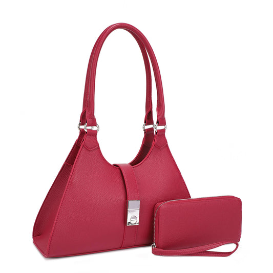 Magenta Josie Shoulder Handbag with Wallet