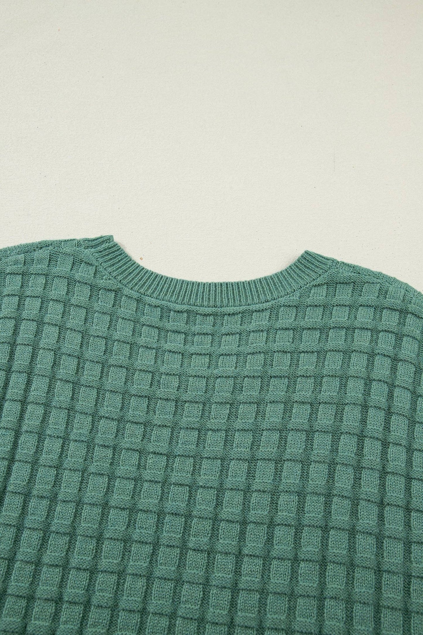 Curvy Mist Green Knit Top