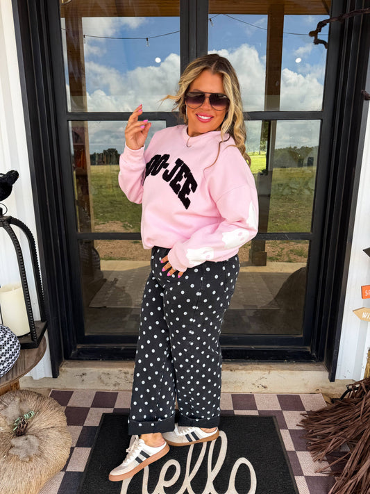 Polka Dot Denim