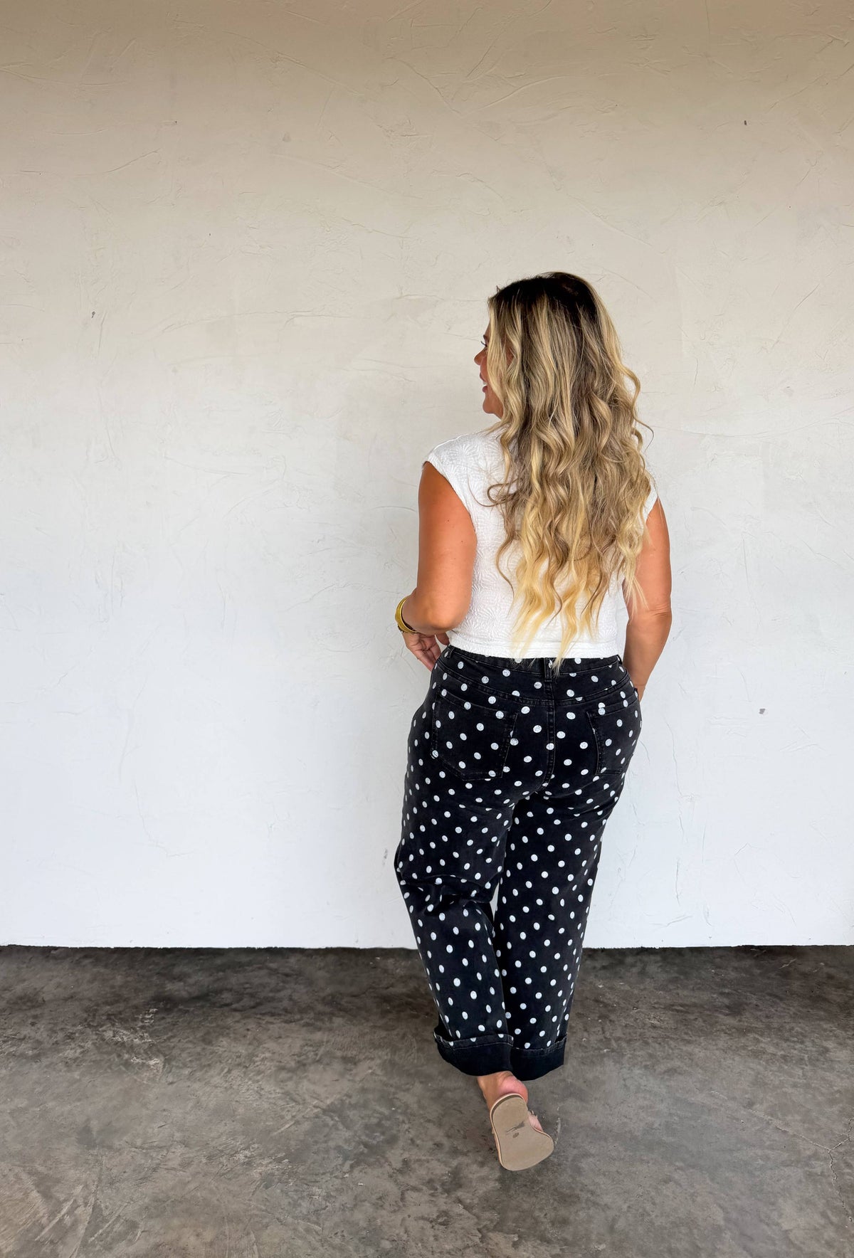 Polka Dot Denim