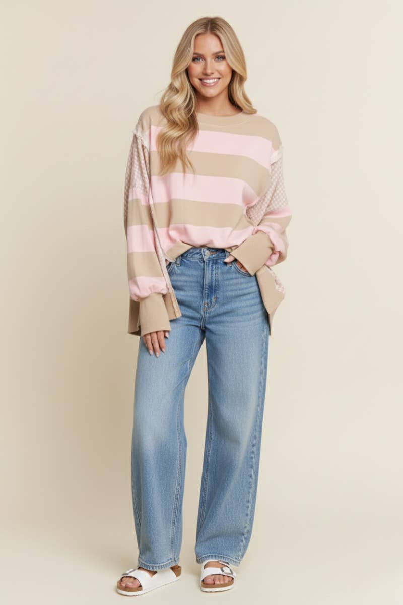 Gingham and Stripes Top