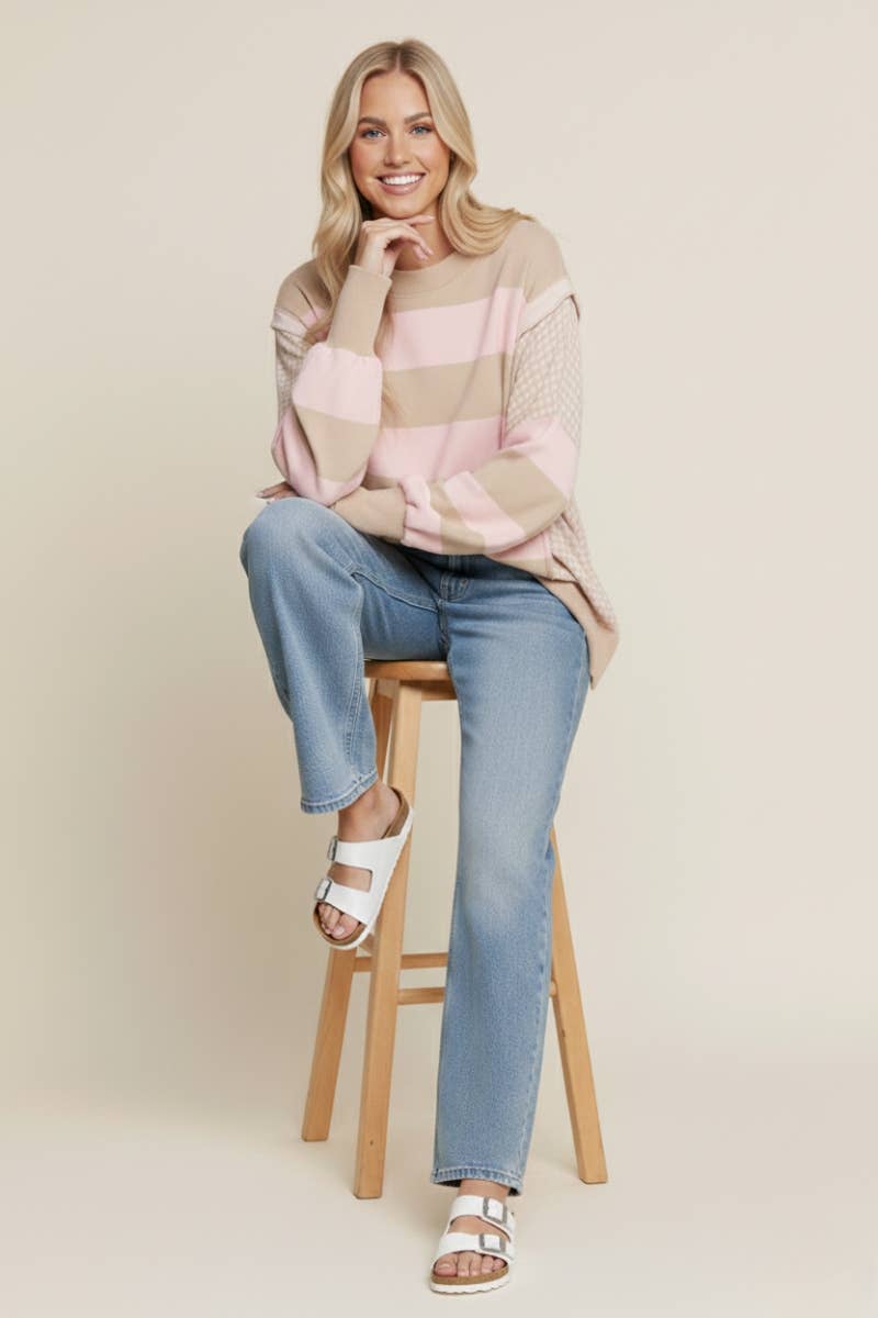 Gingham and Stripes Top