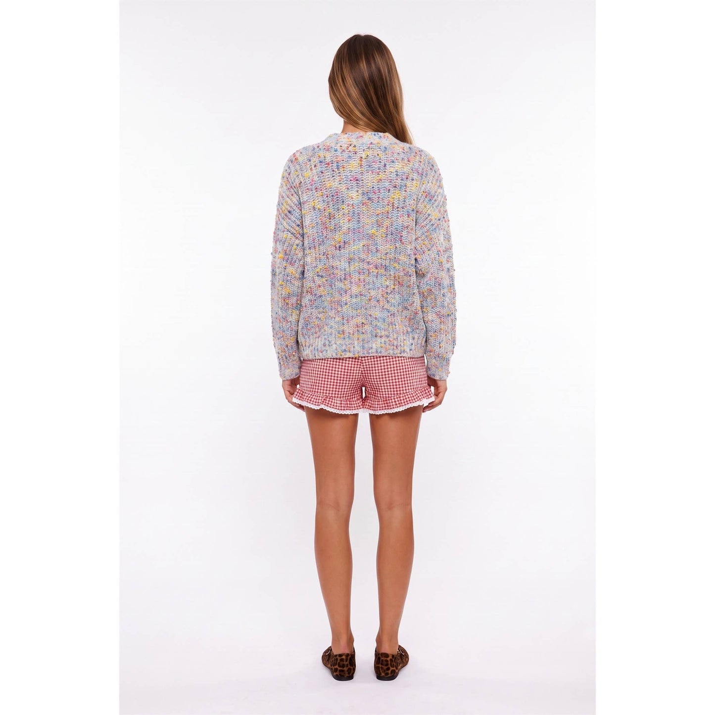 Rainbow Confetti Cardigan
