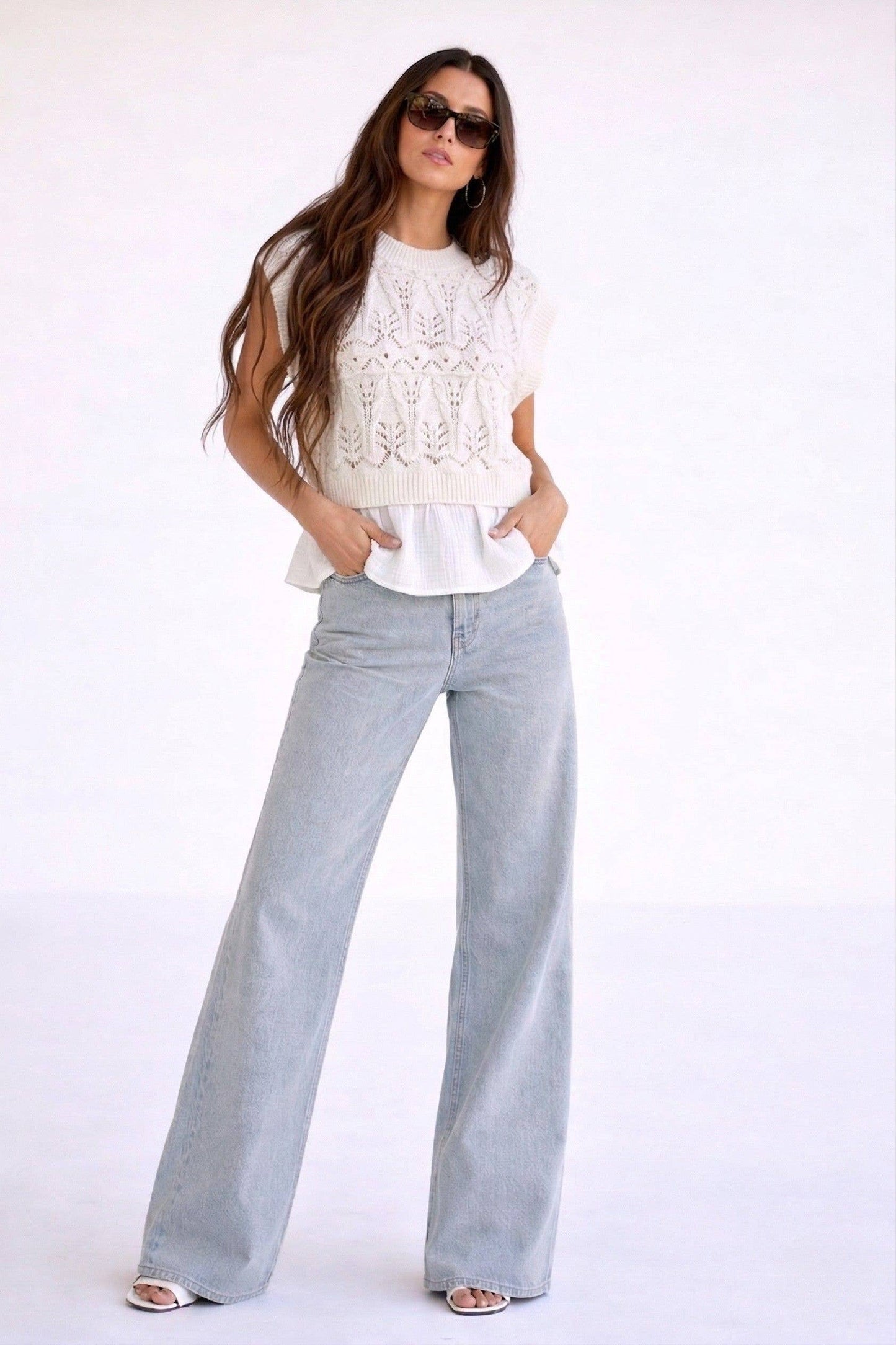 Crochet Layered Sweater Vest