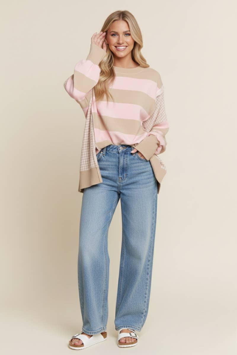 Gingham and Stripes Top
