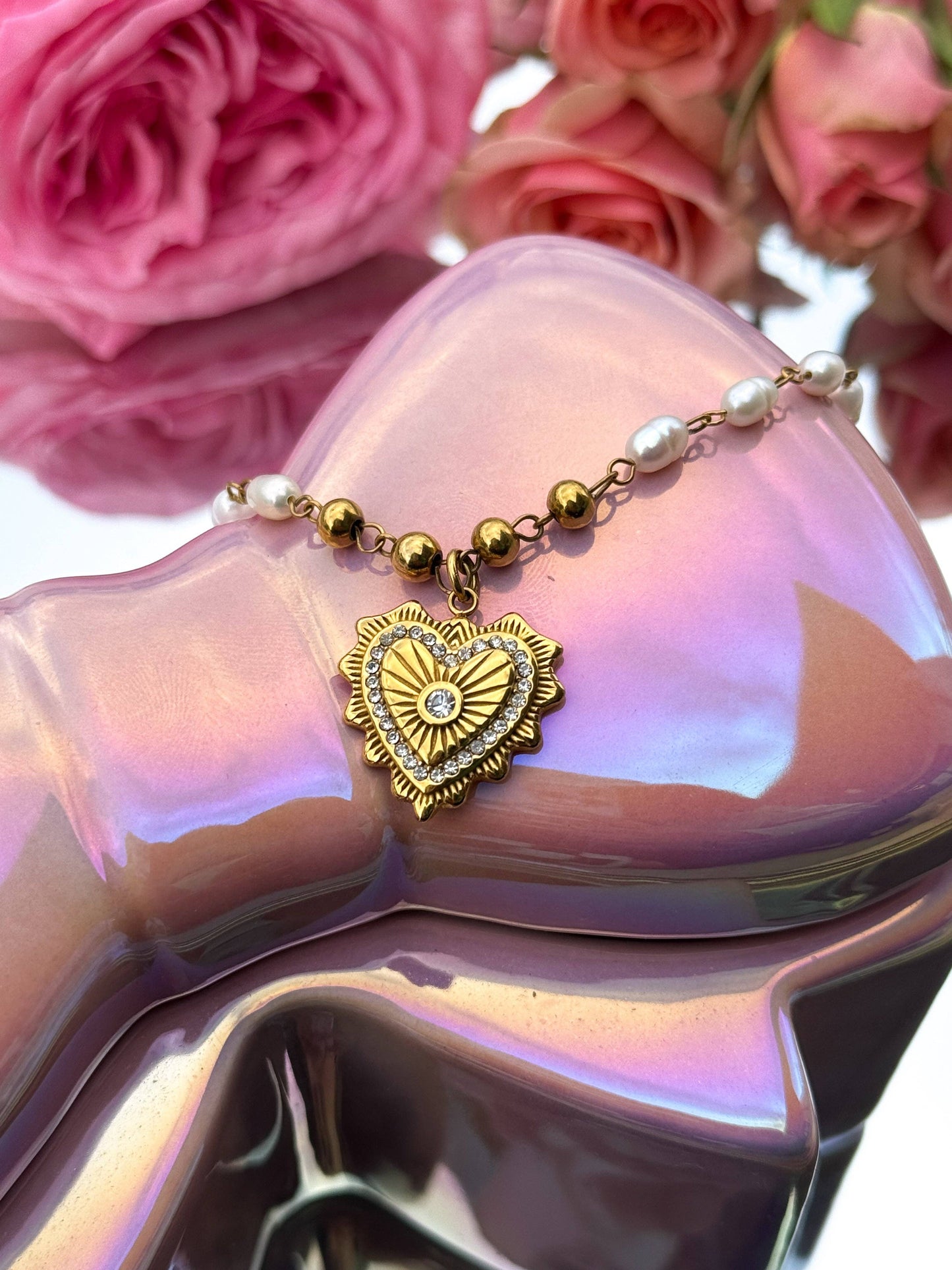 LOVE STORY PEARL NECKLACE