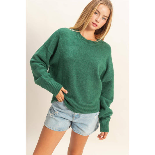 Green Knit Sweater
