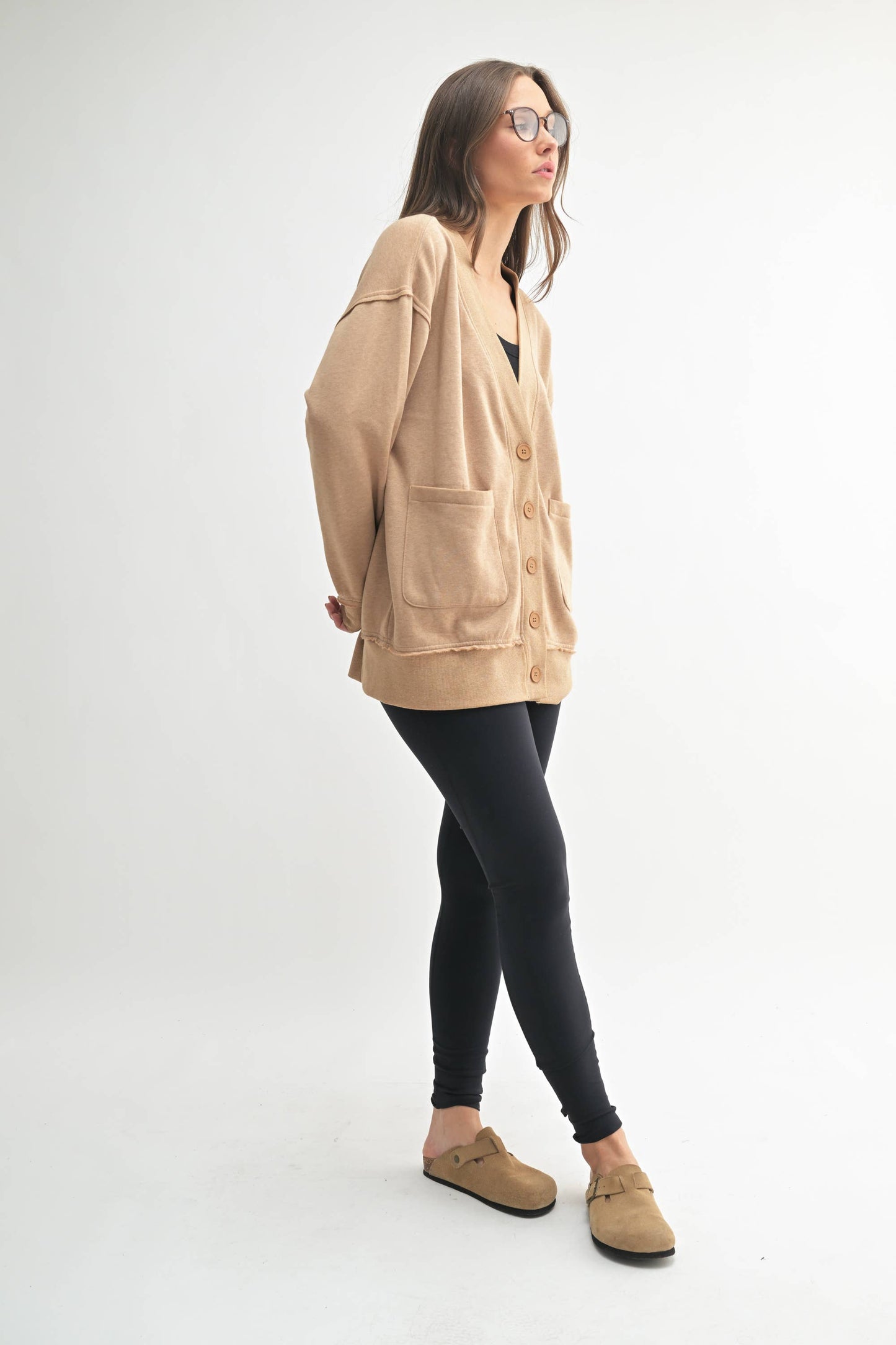 Burnout Bliss Button-Up Cardigan