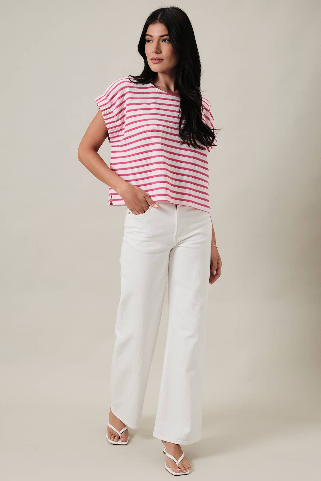 Pink Striped Shirt