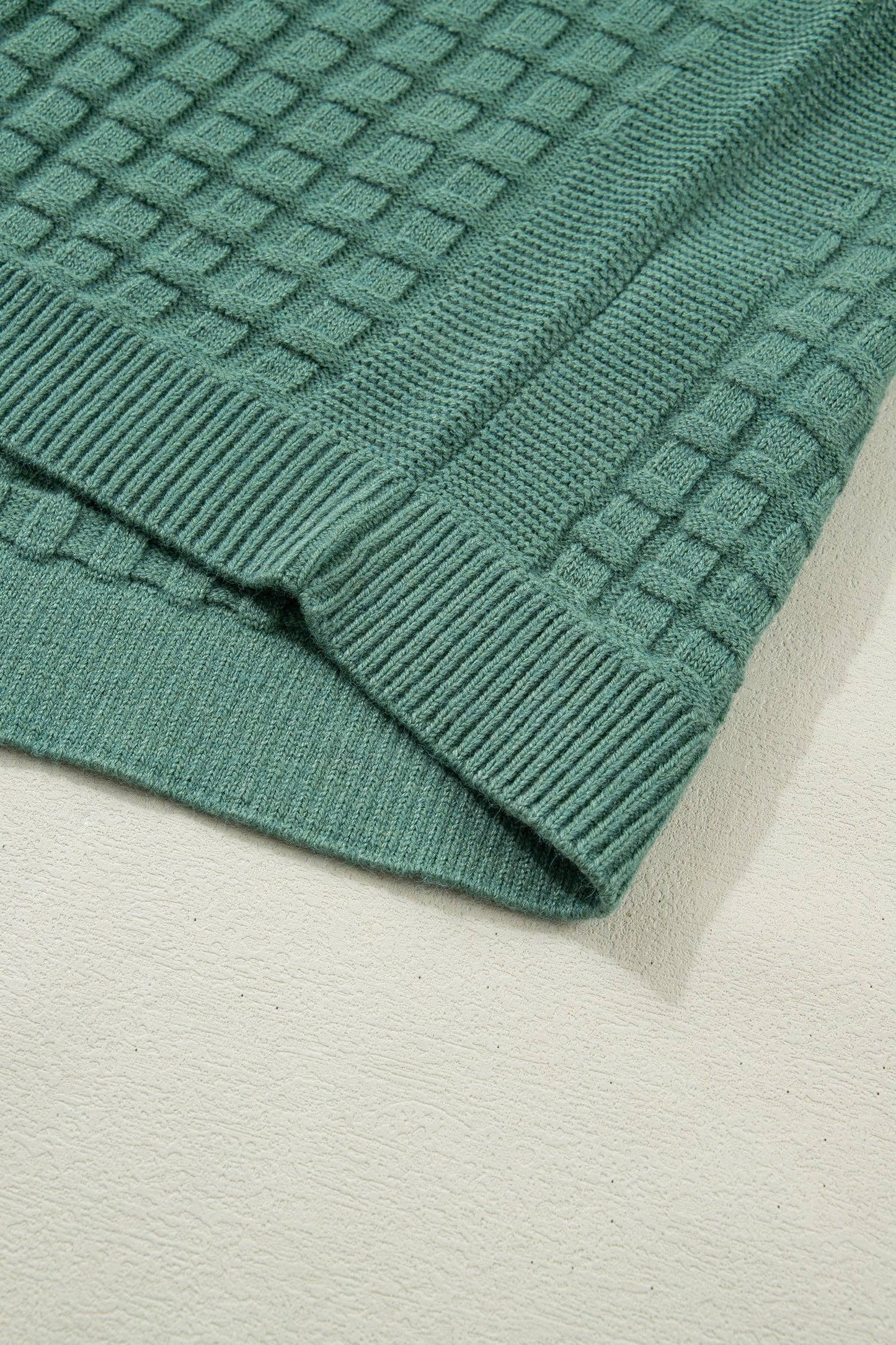 Curvy Mist Green Knit Top