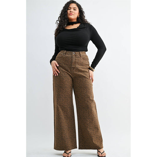 Curvy Leopard Jeans
