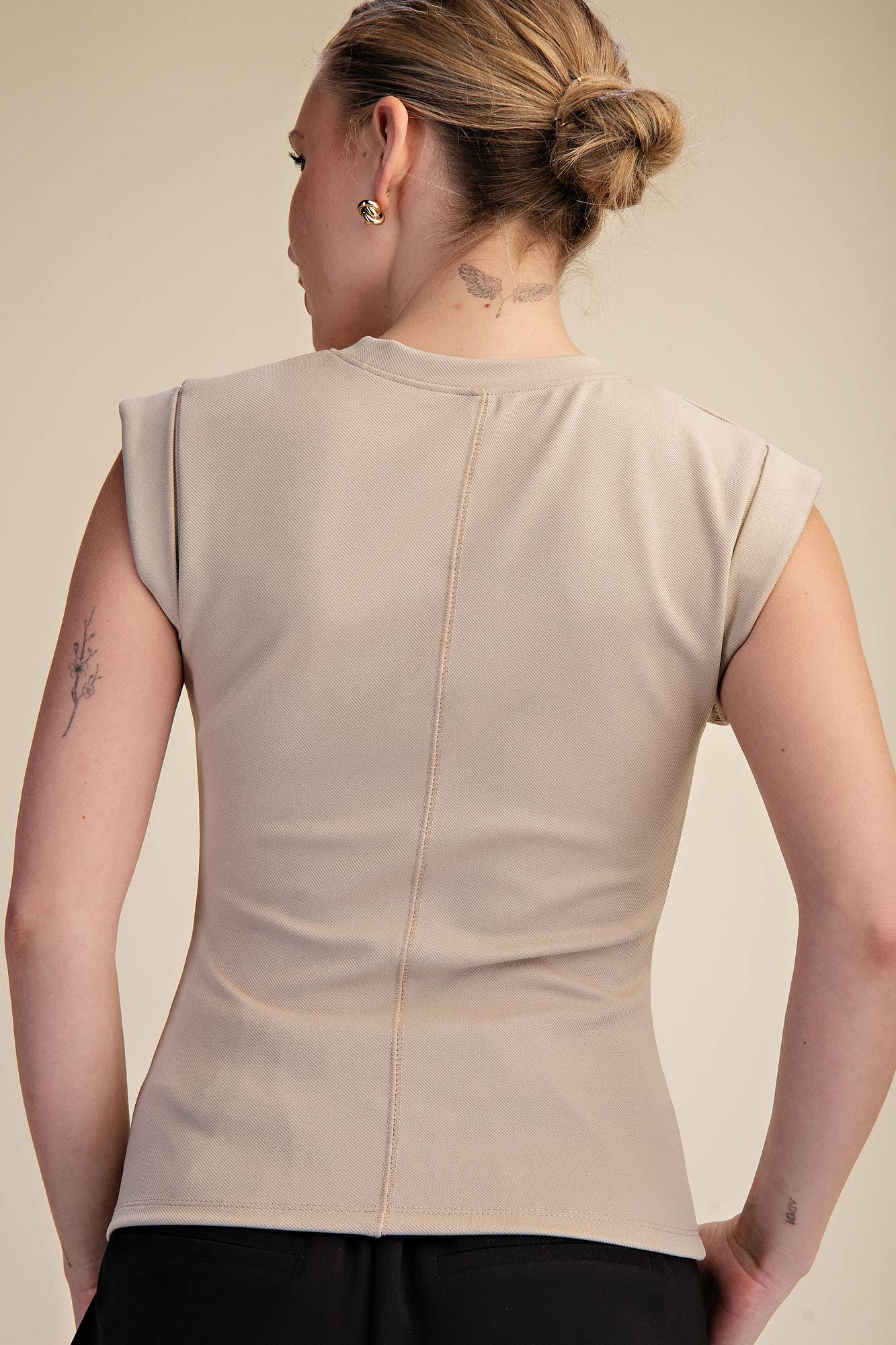 Rustic Gathered Knit Top