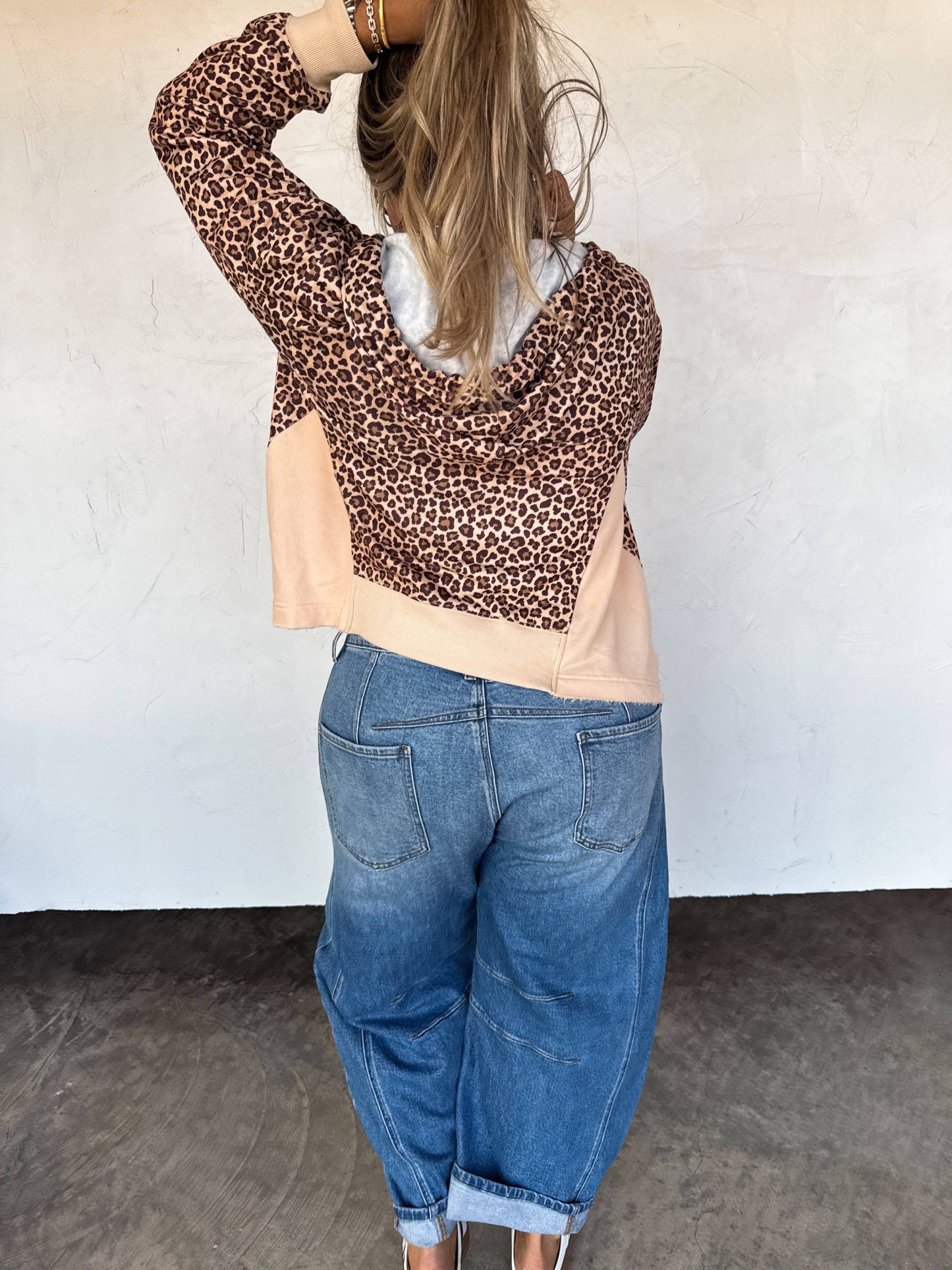Cheetah Crew Pullover