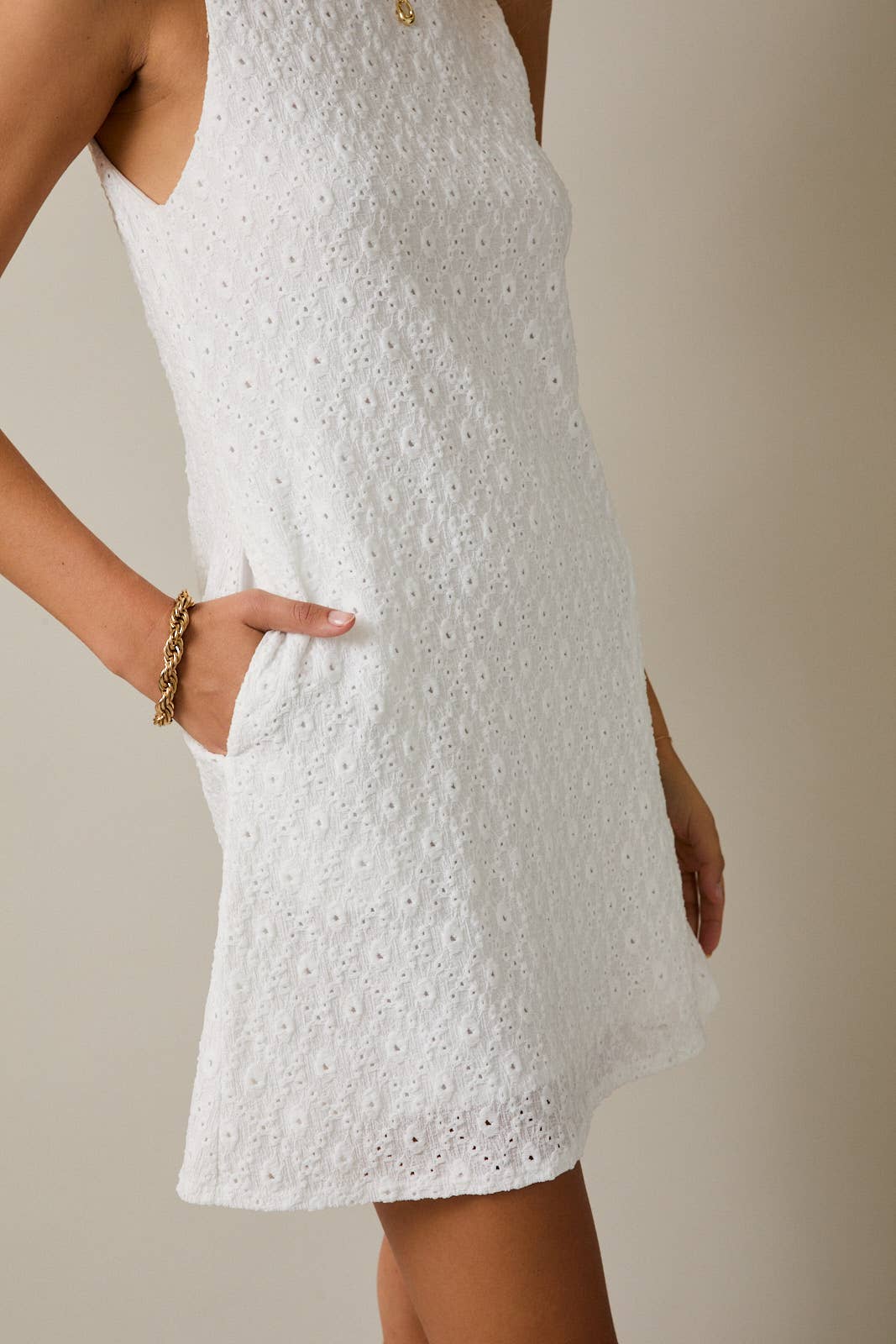 White Eyelet Dress