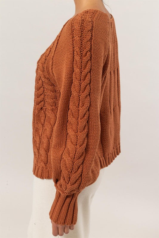 Chocolate Knit Sweater